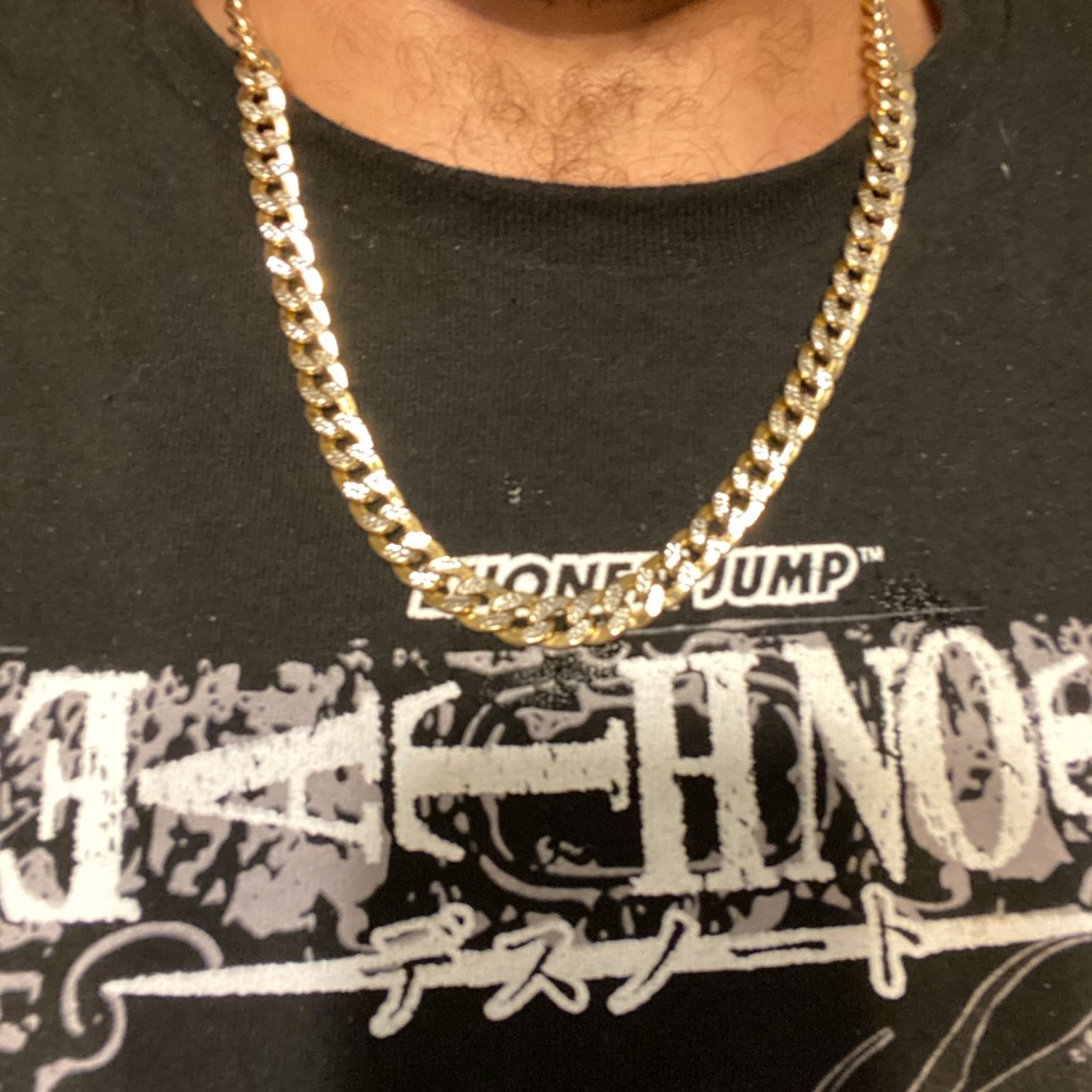 Cuban Link Miami style 10K 417 Stamped 22” length